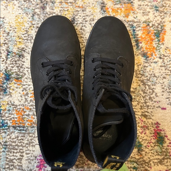 Dr. Martens Tobias Greasy Lamper Black Leather Boots Mens Size 10 Womens Size 11 - Picture 10 of 16